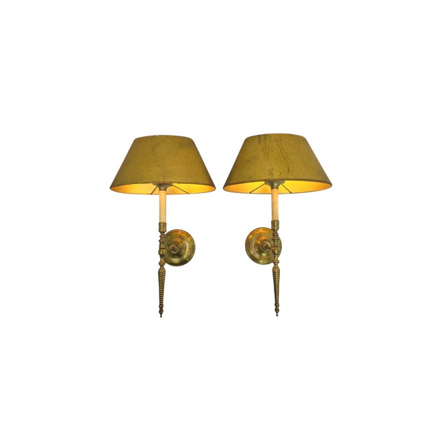 Vintage French Barley Twist Brass Wall Lights, 1970, Set of 2 For Sale - Image 10 of 12