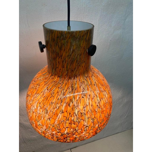 1980s Glass Pendant Lamp from Peill & Putzler, 1970s-1980s For Sale - Image 5 of 10