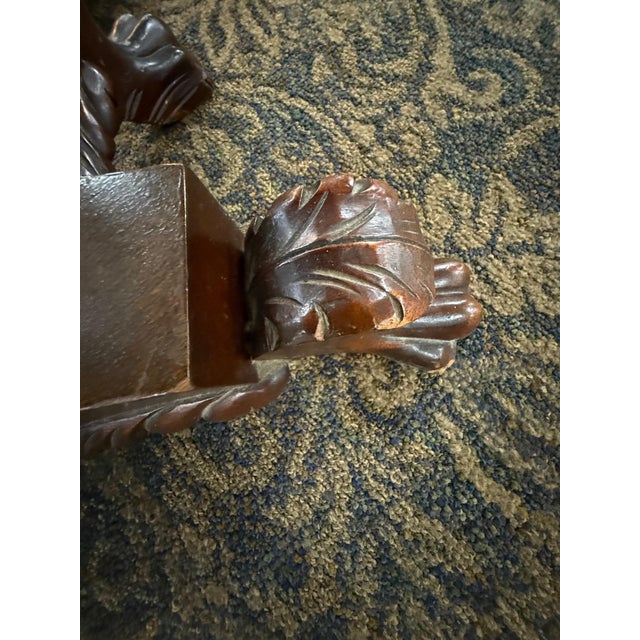 1890s American Mahogany Ball and Claw Flip-Top Gaming Card Table For Sale - Image 9 of 9