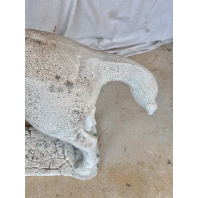 20th Century French Concrete Horse Garden Statue For Sale - Image 9 of 12