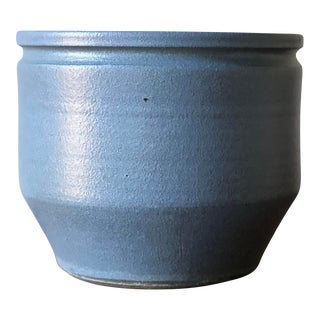 Earthgender Planter by David Cressey & Robert Maxwell in Sky Blue Glaze For Sale