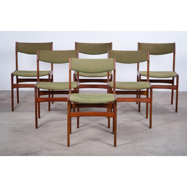 Vintage Danish Teak Dining Chairs by Erik Buch, 1960s, Set of 6 For Sale - Image 3 of 7