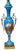 Antique Sevres Blue Scenic Porcelain Urn Now Table Lamp.