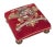 Tapestry Footstools with bun-feet and traditional-style studding.