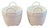 American Vintage Tiffany Porcelain Pair White Basket Cachepots For Sale - Image 3 of 10