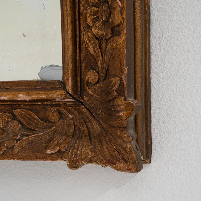 19th Century France Gold Wood Mirror For Sale - Image 9 of 9