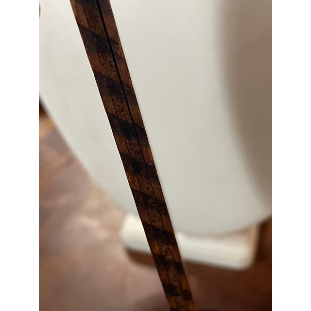 Early 20th Century Pyrography Match Holder Native American Woman Primitive Burnt Wood For Sale - Image 6 of 12