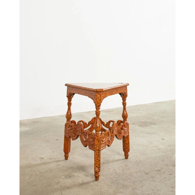 English Victorian Cricket Table Spreckled by Ira Yeager For Sale - Image 12 of 13