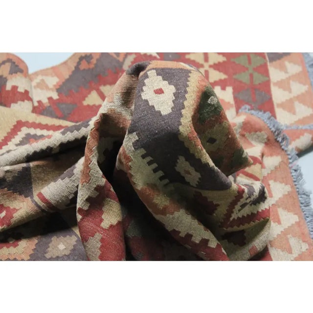 Textile Handknotted Vintage Bakhtiari Rug 8' X 10' For Sale - Image 7 of 7