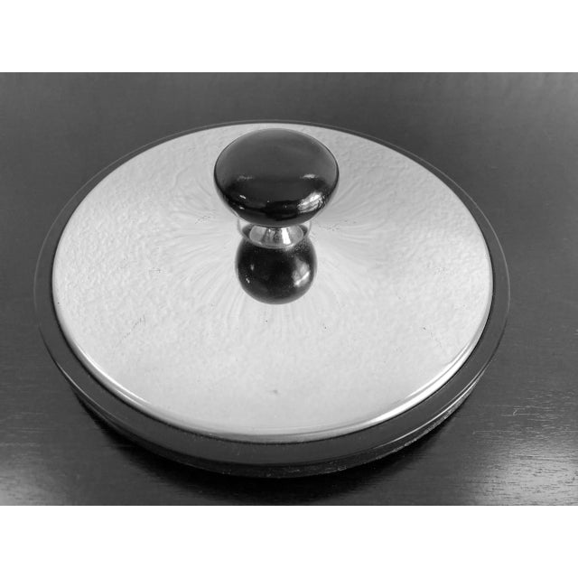 Silver Circa 1958 Kromex Sleek Brushed & Chromed Aluminum Nicely-Sized Ice Bucket For Sale - Image 8 of 13