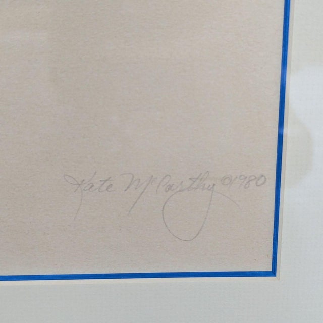 1980s Vintage 1980 Kate McCarthy "Oh Honey" Signed Print - Framed Pop Art For Sale - Image 5 of 8