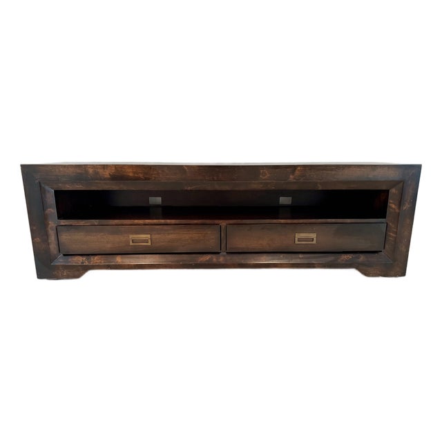 Late 20th Century Artefacto Wood Tv Entertainment Center For Sale