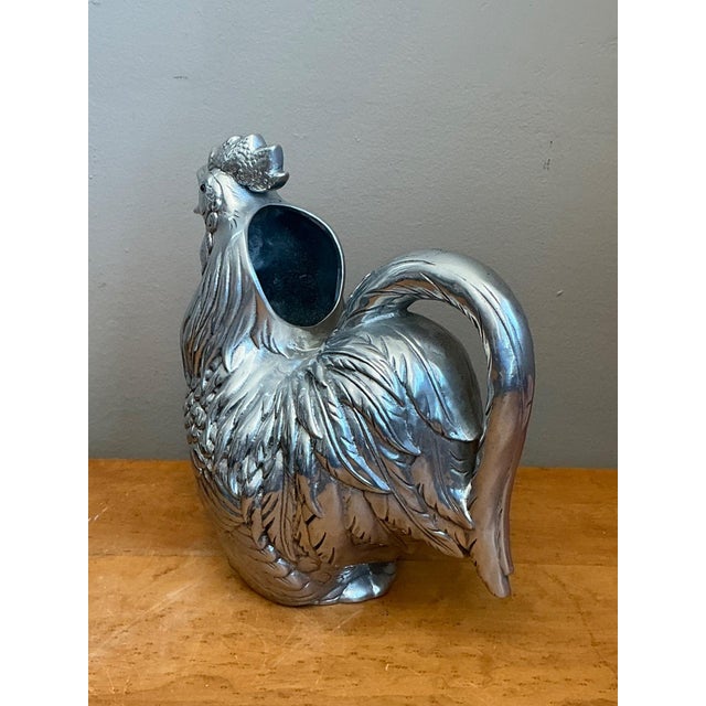Arthur Court Vintage Arthur Court Pewter Rooster Pitcher For Sale - Image 4 of 18