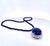 Lapis Pendant With Lapis Bead Chain For Sale In Los Angeles - Image 6 of 7