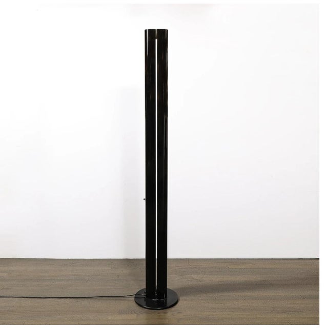 Mid 20th Century Gianfranco Frattini “Megaron” Black Enamel Floor Lamp for Artemide, Italy For Sale In Phoenix - Image 6 of 6