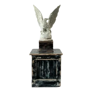 Antique American Architectural Eagle Statue Finial on Stand