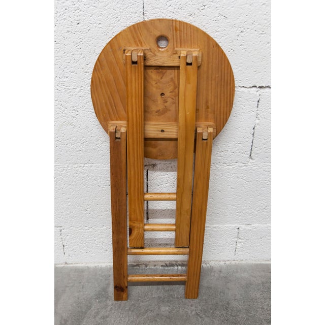 1960s Folding Stool in Pine by Roger Tallon, 1960 For Sale - Image 5 of 15