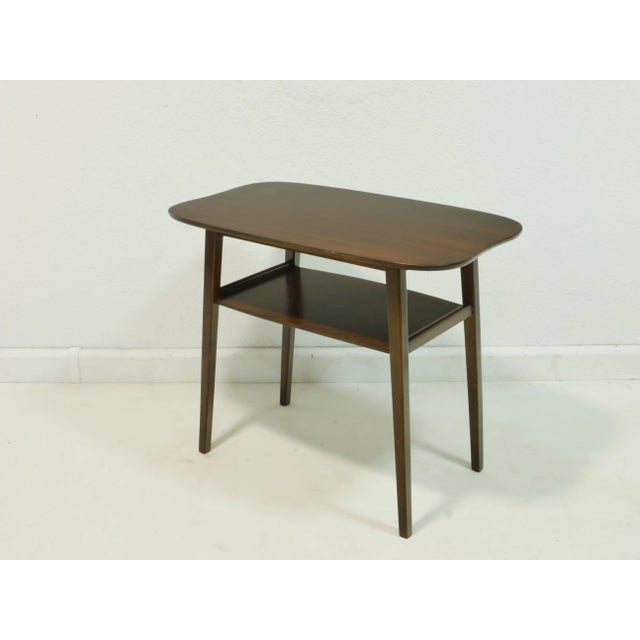 Mid-Century Modern German Oak Side Table, 1960s For Sale - Image 9 of 9
