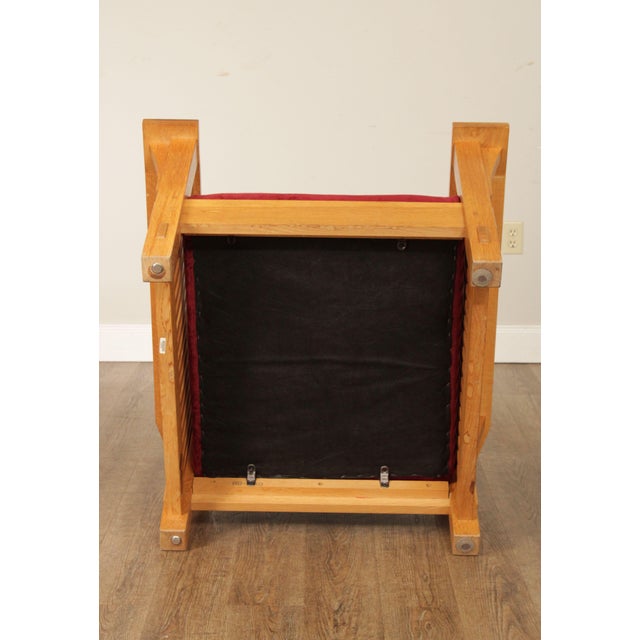 Stickley Mission Collection Natural Oak Morris Chair For Sale - Image 10 of 13