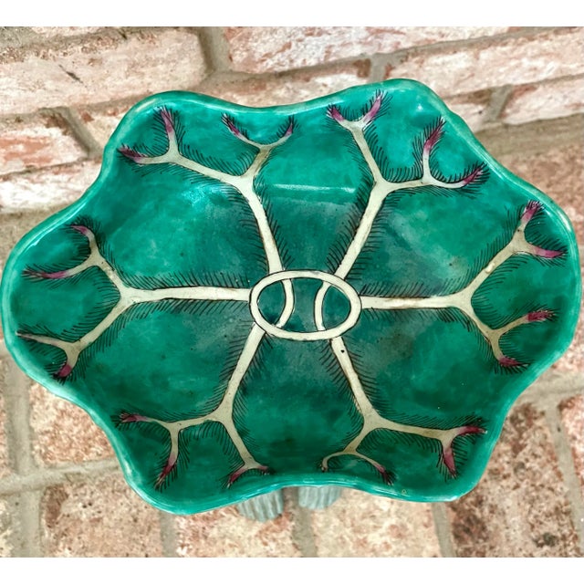 Late 20th Century Chinoiserie Porcelain Monkey Bowl For Sale In Monterey, CA - Image 6 of 8