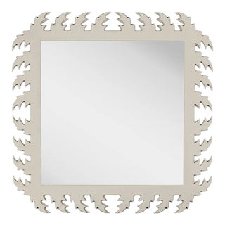 Fleur Home Audubon Square Mirror in Useful Gray, 33x33 For Sale