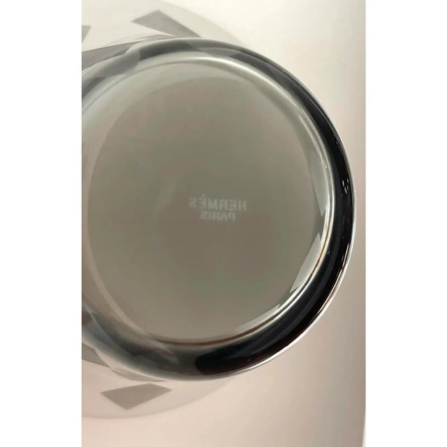 Vintage Hermes Smoked Crystal Candy/Nut Dishes For Sale - Image 11 of 12