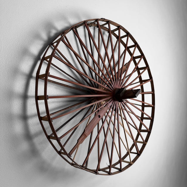 Antique Taishō Japanese Spinning Wheel, 1910 For Sale - Image 9 of 10