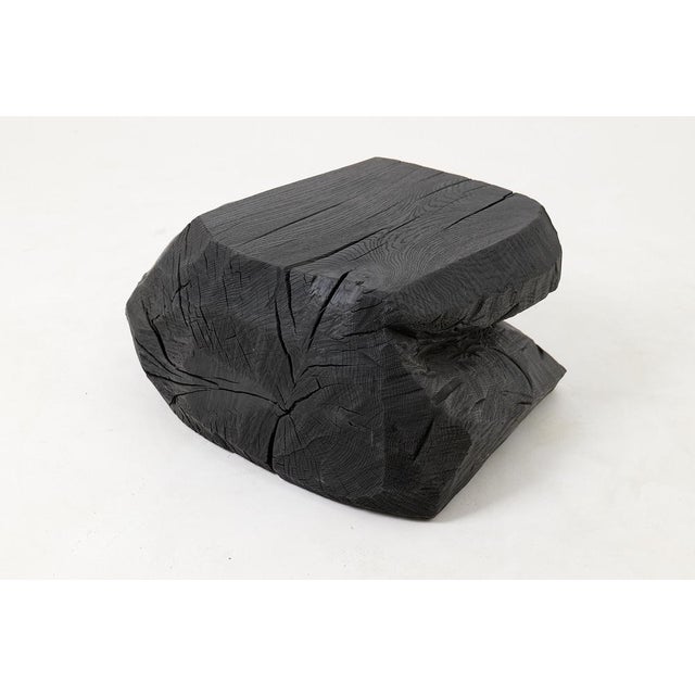 Sculptural Hardwood Stool by Logniture For Sale - Image 12 of 17