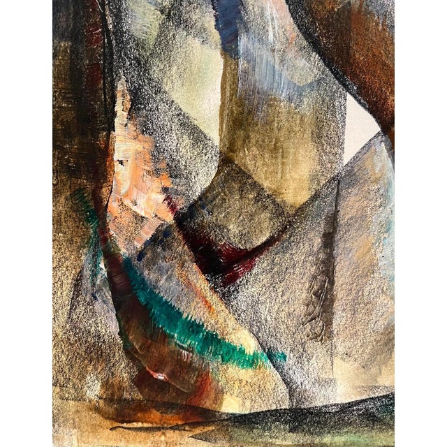 Vivaldo Martini, Abstract Composition No.4, Oil on Canvas For Sale - Image 3 of 11