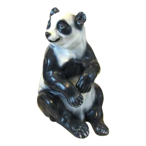 Vintage Marwal Industries Large Panda Chalkware Sculpture