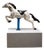 Mid-Century Industrial Aluminum Carousel Horse Figure on Stand, 1960s For Sale