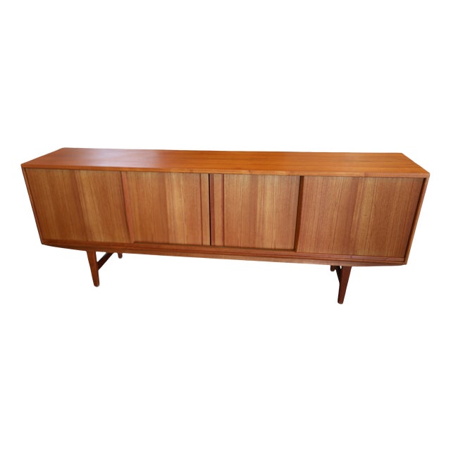 Danish Sideboard in Teak with Sliding Doors by E. W. Bach for Sejling Skabe, 1960s For Sale