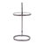Contemporary Oval Stainless Steel Drink Table For Sale - Image 3 of 9