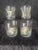 Set of 4 Vintage Arthur Court Old Fashioned Bar Glasses with pewter animal heads including, retired images of the Bull,...