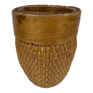 Antique Chinese Woven Grain Basket/Fishmen's Basket