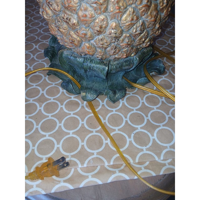 Vintage Hollywood Regency Pineapple Table Lamp For Sale - Image 13 of 13