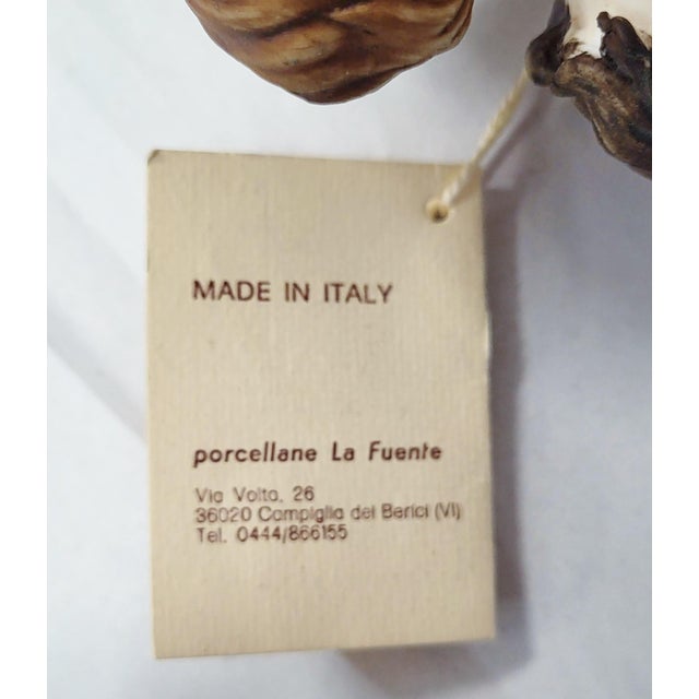 Vintage Italian Ceramic Capodimonte Porcelain Figure Boy & Girl "First Kiss" For Sale - Image 13 of 13