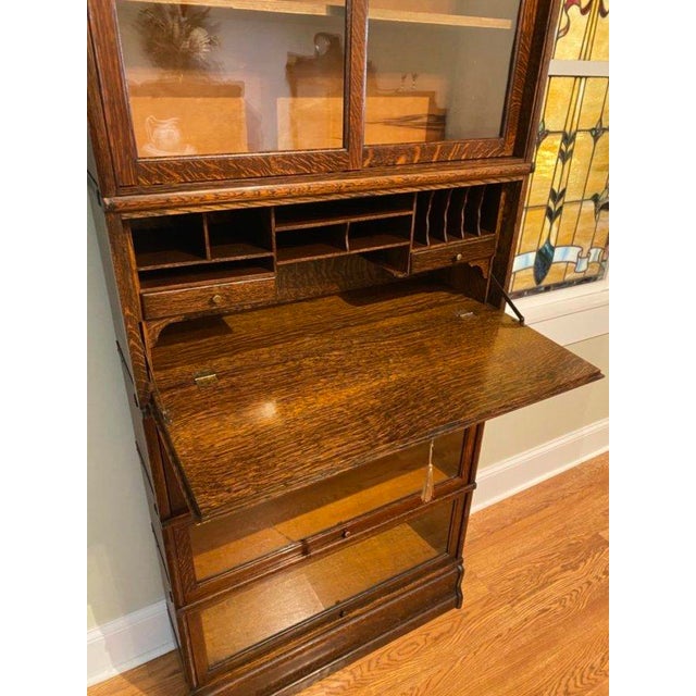 Antique Globe Wernicke Barrister Bookcase Desk Chairish