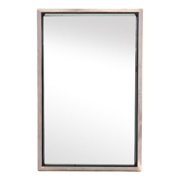 Polished Metal Mirror by Max Ingrand for Fontana Arte, 1960s For Sale