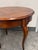 Acquisitions for Henredon Round Parquetry Pull-Out Side Table For Sale In San Francisco - Image 6 of 12