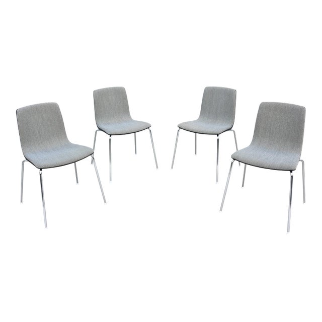 Italian Modern Antti Kotilainen for Arper Aava Stackable Dining Chairs - Set of 4 For Sale