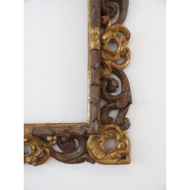 Gilded and Bronzed Wooden Frame, Central Italy, 1600s For Sale - Image 6 of 18