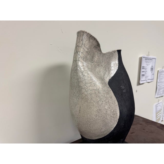 1970s Mid-Century Abstract Free-Form Pottery Vase- Sills Studio For Sale - Image 5 of 11