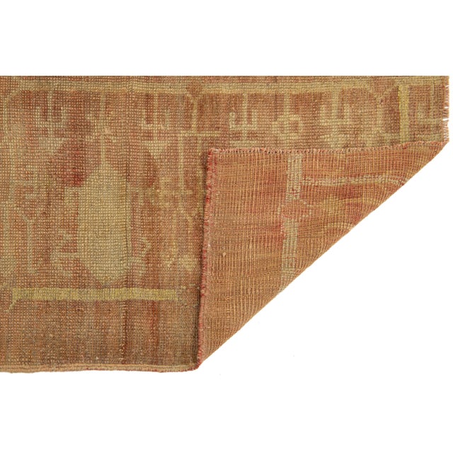 1940s 2 X 8 Handcrafted Vintage Turkish Anatolian Terracotta Wool Runner For Sale - Image 5 of 8