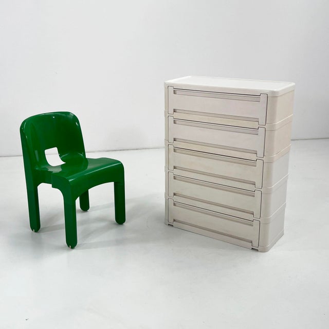 White Model 4964 Chest of Drawers by Olaf Von Bohr for Kartell, 1970s For Sale - Image 9 of 11