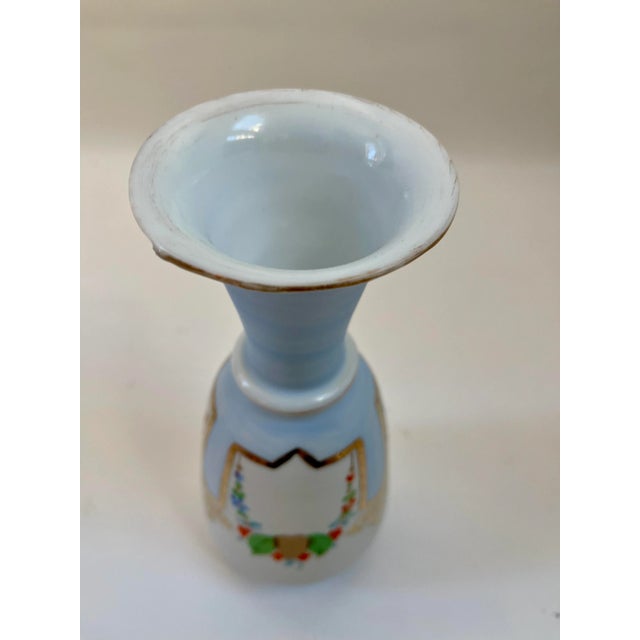 Glass Vintage French Art Deco Gilt Vase For Sale - Image 7 of 9