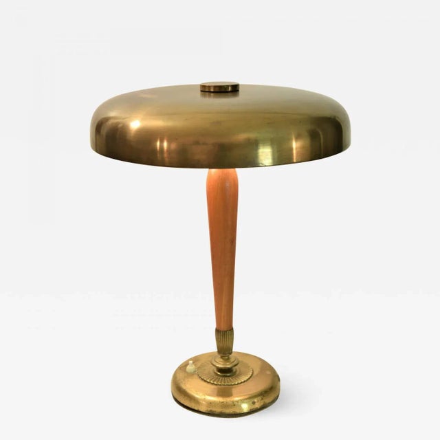 Large Art Deco Swedish GraceTable Lamp by Harald Notini for Böhlmarks Ab For Sale - Image 12 of 12