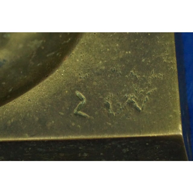 20th Century Man on Moon Gilded Bronze Sculpture of a Crescent Moon by ZEV / Daniel Albert Harris, USA, 1950s For Sale - Image 10 of 16