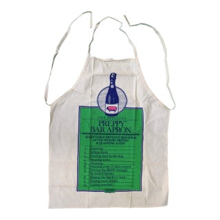 "The Official Preppy Bar Apron" (New/ Old Stock) For Sale