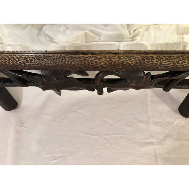 Late 19th Century Stunning, Delicate Hand-Carved Antique Black Forest Walnut Mirror 1897 Austria For Sale - Image 5 of 14